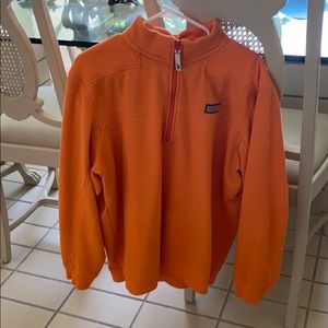 Vineyard vines Orange quarter zip. Size large
